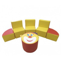 Комплект м'якої ігрової меблів Клоун